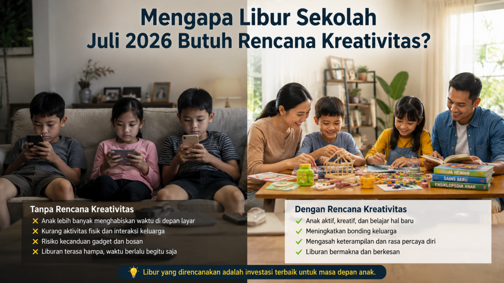 7 Ide Kreativitas Anakmu di Libur Sekolah Juli 2026 yang Bikin Betah di Rumah